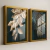 Quadro Duo Folhas Em Tons Green Vs Gold - loja online