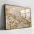 Imagem do Quadro Sala Folhas Luxo Gold