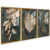 Quadro Trio folhas golden - loja online