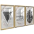 Quadro Trio sala frase simbolos - loja online