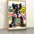 Quadro Sala KAWS Street Art Neon - Quadros Decorativos Podium - A Maior Marca De Quadros Decorativos do Brasil 