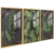 Quadro Trio sala folhagens clean fashion - loja online