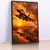 Quadro Escritório Caça F16 Pôr do Sol - Quadros Decorativos Podium - A Maior Marca De Quadros Decorativos do Brasil 