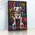 Quadro Sala Street Art KAWS Neon - Quadros Decorativos Podium - A Maior Marca De Quadros Decorativos do Brasil 