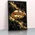 Quadro Sala Boca Gold Luxo - Quadros Decorativos Podium - A Maior Marca De Quadros Decorativos do Brasil 
