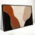 Quadro Sala Abstrato Terracota Preto - Quadros Decorativos Podium - A Maior Marca De Quadros Decorativos do Brasil 