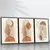 Quadro Trio Sala Boho Folhas Neutras - Quadros Decorativos Podium - A Maior Marca De Quadros Decorativos do Brasil 