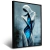Imagem do Quadro Escultura Abstrata Azul Luxo