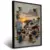 Quadro Sala Santorini Pôr do Sol - Quadros Decorativos Podium - A Maior Marca De Quadros Decorativos do Brasil 