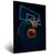 Quadro Escritório Basquete Neon Azul - Quadros Decorativos Podium - A Maior Marca De Quadros Decorativos do Brasil 