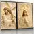 Quadro Duo Suíte Jesus Cruz Dourado - Quadros Decorativos Podium - A Maior Marca De Quadros Decorativos do Brasil 