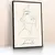 Quadro Sala Lavabo Line Art Feminina - Quadros Decorativos Podium - A Maior Marca De Quadros Decorativos do Brasil 