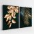 Quadro Duo Folhas Em Tons Green Vs Gold
