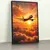 Quadro Escritório Avião Pôr do Sol - Quadros Decorativos Podium - A Maior Marca De Quadros Decorativos do Brasil 