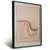 Quadro Sala Abstrato Linhas Coral - comprar online