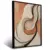 Quadro Sala Abstrato Terracota Preto na internet