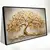 Quadro Sala Árvore Dourada 3D - Quadros Decorativos Podium - A Maior Marca De Quadros Decorativos do Brasil 