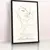 Quadro Suíte Rostos Line Art Nude