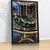 Quadro Sala Supercarro Neon Luxo