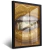 Quadro Lábio De Ouro Com Rolo De Dinheiro