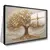 Quadro Sala Árvore Gold Relevo