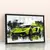 Quadro Sala Supercarro Verde Neon