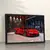 Quadro Sala Supercarro Vermelho Luxo