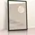 Quadro Sala Lua Cheia Minimalista