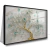 Quadro Sala Árvore Dourada Floral