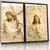 Quadro Duo Suíte Jesus Cruz Dourado