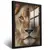 Quadro Sala Leão Realista Gold - comprar online