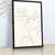 Quadro Suíte Line Art Feminina Nude