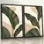 Quadro Duo Suíte Folha Tropical Gold