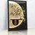 Quadro Sala Lavabo Lua Botânica Gold