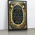 Quadro Lavabo Caligrafia Árabe Gold