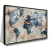 Quadro Mapa Mundi Blue Moderno