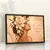 Quadro Suíte Mulher Floral Dourado