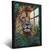 Quadro Sala Leão Selva Tropical - Quadros Decorativos Podium - A Maior Marca De Quadros Decorativos do Brasil 