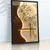 Quadro Sala Minimalista Folhagem Gold