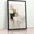 Quadro Sala Abstrato Bege Preto