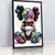 Quadro Sala Pop Art Boneco Grafite
