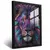 Quadro Sala Leão Geométrico Neon - comprar online