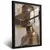 Quadro Sala Mulher Chapéu Gold Luxo