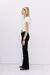 JEAN TAILOR SATIN BLUE BLACK - FLAVIA