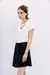 falda josephine satin blue black - comprar online