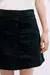 falda josephine satin blue black - FLAVIA