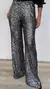 PANTALÓN PAILLETE NEGRO CON PLATA - tienda online