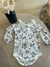 Body Floreado Marron