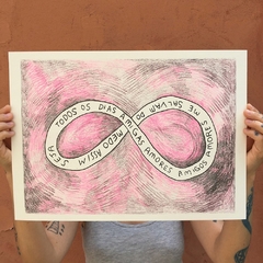 a amizade é uma aliança cósmica (rosa&preto)