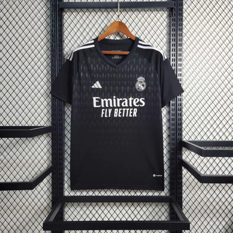 Camisa Real Madrid Goleiro 23/24 Adidas Masculina - Preto